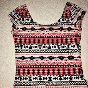 Charlotte Russe aztec print dress size medium